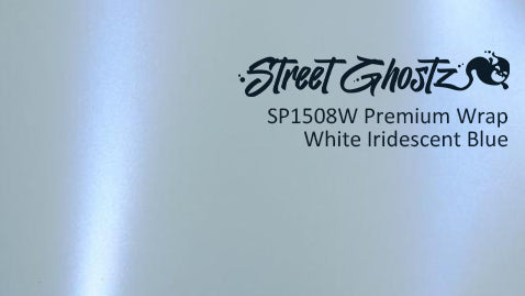 White Iridescent Blue  - SP1508W